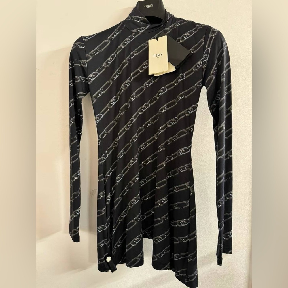 Authentic Fendi Logo bodysuit